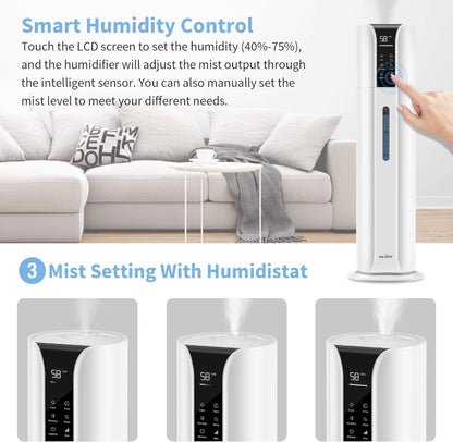 Cool Mist Humidifiers for Bedroom Large Room 9L/2.4 Gal with Essential Oil Remote Control for Home Baby Office Plants Bedroom