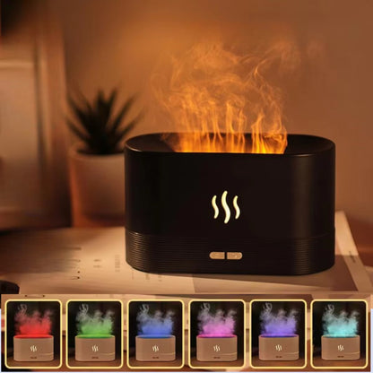 Aroma Diffuser Air Humidifier Ultrasonic Cool Mist Maker Fogger Led Essential Oil Flame Lamp Difusor