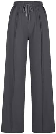 Casual Pleated Wide-Leg Sweatpants for Women