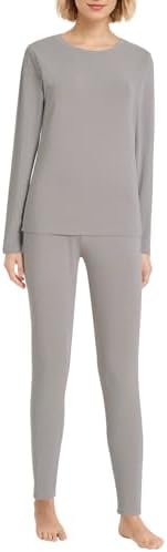Latuza Womens Petite Thermal Underwear Set - Fleece Lined Long Johns