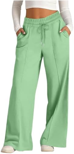 High Waisted Solid Flare Jogger Pants