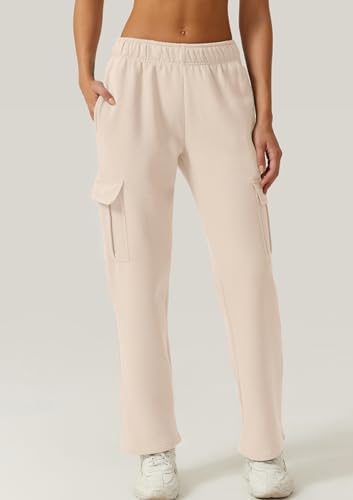 QINSEN - Womens_baggy Elastic Waist Sweatpants