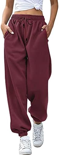 High Waist athletic sweatpants for women Pockets Baggy Comfortable Stylish