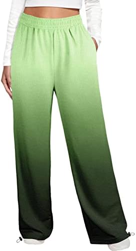 Tall Womens Sweatpants - Baggy High Waisted Cinch Bottom Joggers with Pockets