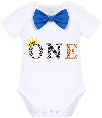 Chic Cake Smash Jungle Party Outfit for Baby Boy 1st Birthday