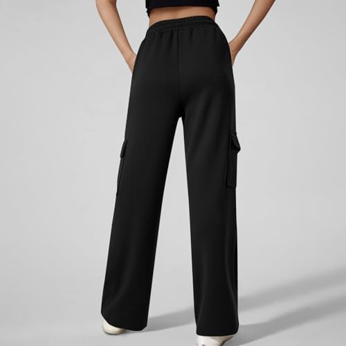 ADHOWBEW Womens Cargo Sweatpants