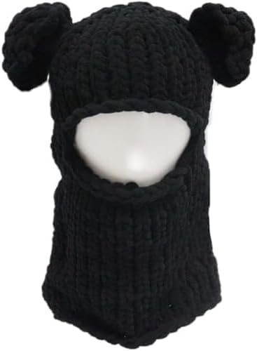 Warm Bear Ear Knit Cap for Women