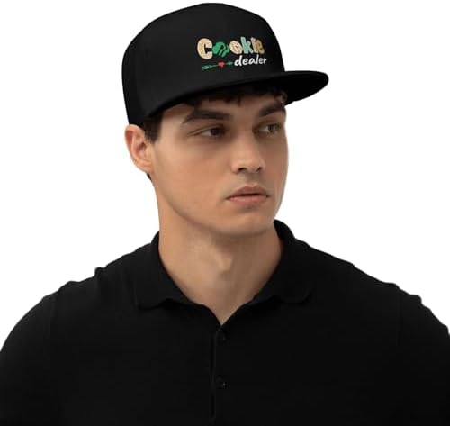 Cookie Dealer Flat Bill Cap Black
