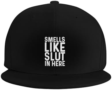 Smells Like Slut in Here Flat Bill Cap for Men and Women