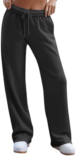 FULILYEO Womens High Waisted Wide Leg Sweatpants