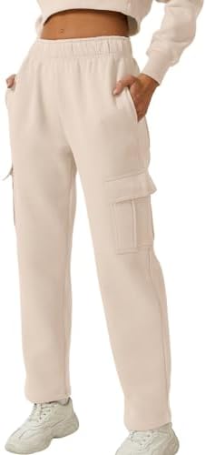 QINSEN - Womens_baggy Elastic Waist Sweatpants