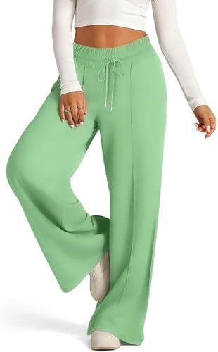 High Waisted Solid Flare Jogger Pants