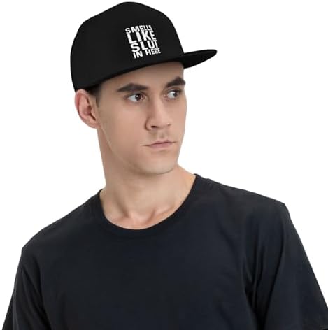 Smells Like Slut in Here Flat Bill Cap for Men and Women