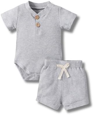 Essential Newborn Boy Clothes 0-18 Months Summer Outfit Set