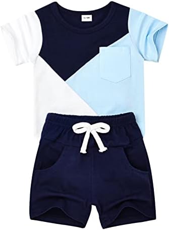 boys summer outfit set soft cotton t-shirt shorts