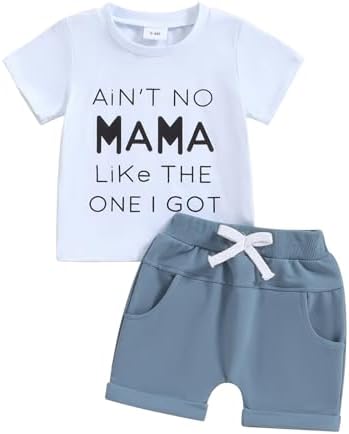 MABABY Toddler Summer Boys Outfits Set