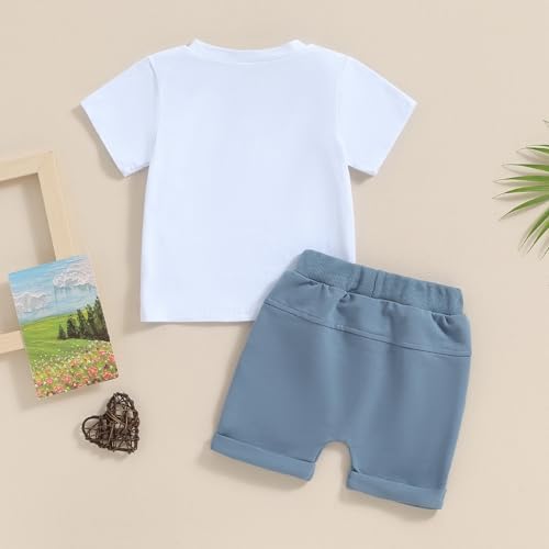 MABABY Toddler Summer Boys Outfits Set