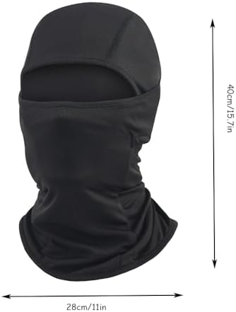 OVOY Black Full Face Ski Mask for Motorcycle Riding