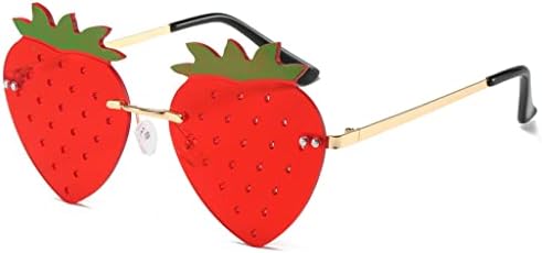 Cute Strawberry Sunglasses for Women Men
