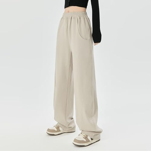 Generic Womens High-Waisted Active Jogger Sweatpants EF80 with 2 Pockets - CasualSoftBreathableWide-Leg