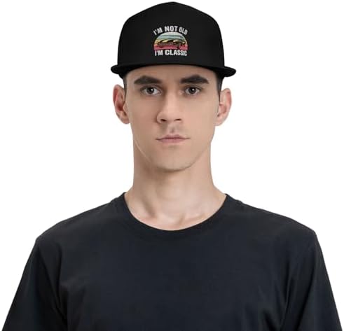 ZRCAIFU Classic Flat Bill Cap for Men Women