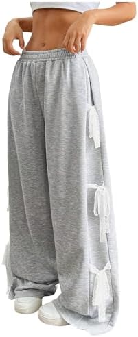 Chic Side Bow Tie Sweatpants