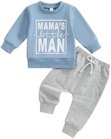 Fall toddler boys sweatshirt pants set