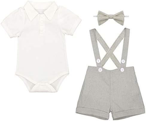 Baby Boys Formal Tuxedo Suit Set for Weddings Baptisms Party Elegance