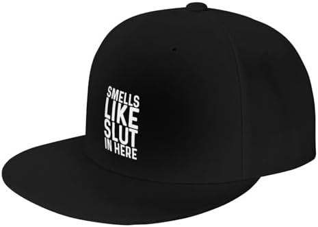 Smells Like Slut in Here Flat Bill Cap for Men and Women