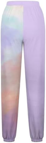 Tie-Dye Workout Pants for Women Plus Size