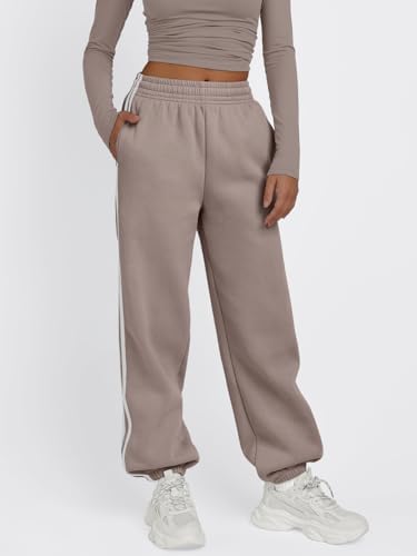 Trendy Queen Womens High Waisted Drawstring Sweatpants - Casual Comfortable