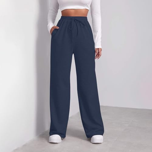 Fleece-Lined Womens Pocketed sweatpants