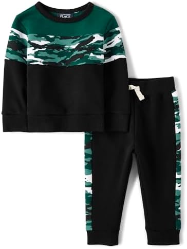 The Childrens Place Baby Boys 2-Piece Sweatshirt Sweatpants Set