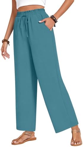 Bestbee 2025 Business Casual Pants for Women High Waist and Waffle Knit