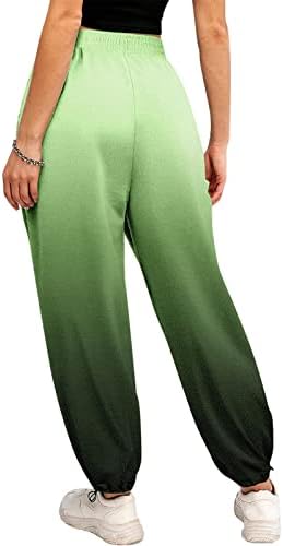 Tall Womens Sweatpants - Baggy High Waisted Cinch Bottom Joggers with Pockets