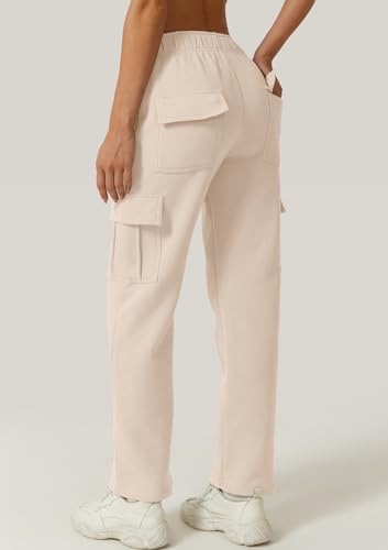 QINSEN - Womens_baggy Elastic Waist Sweatpants
