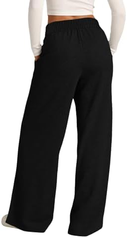 Mens Wide Leg Flared sweatpants with drawstring