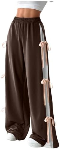 Adorable High Waisted Wide Leg Jogger Pants