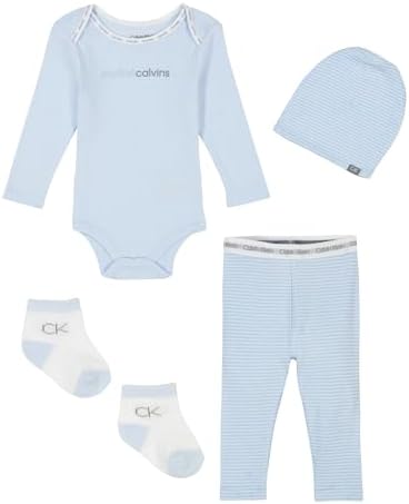 Calvin Klein Baby Boys 4-Piece Take Me Home Pants Set Premium QUALITY