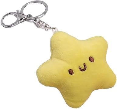 Fansoftiks Yellow Plush Star Keychain