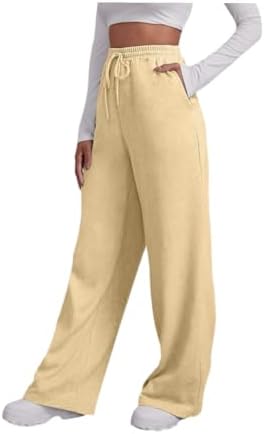 DSODAN Womens Cargo Sweatpants Wide Leg Fleece Y2K Pants for Women