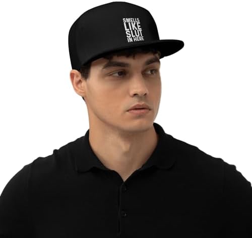 Smells Like Slut in Here Flat Bill Cap for Men and Women