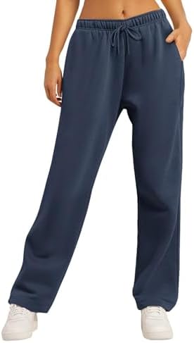 Fleece-Lined Womens Pocketed sweatpants