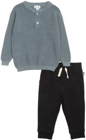 Splendid Baby-Boys Trooper Long Sleeve Henley and Bottom Pant Set