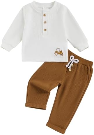 PENNSOY Kids Baby Boys Autumn 2PCS Outfit Set