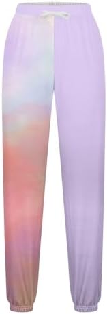 Tie-Dye Workout Pants for Women Plus Size