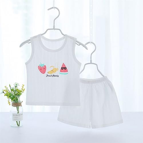 Toddler Boy Breathable Tank Top Fruit Print Shorts Home Set