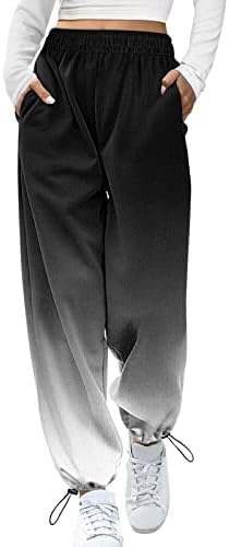 SDBRLD Womens High Waisted sweatpants - Soft Cotton Workout Pants