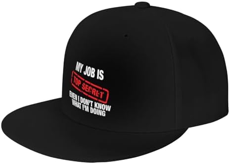ZRCAIFU Top Secret Flat Bill Cap for Men Women