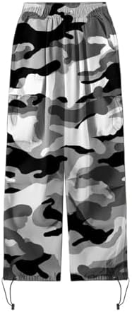 SDBRLD Wide Leg Cargo Sweatpants Women Camo Design Y2K Trendy